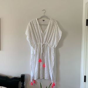 American Eagle gauze coverup with tassels